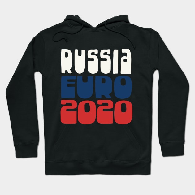 Russia  / Euro 2020 Football Fan Design Hoodie by DankFutura